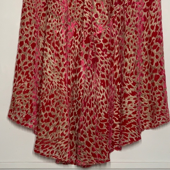 Reiss Neelam Burn-Out Detail Midi Flared Skirt - Picture 9 of 14